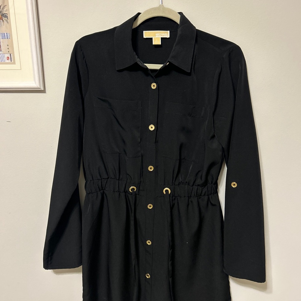 Michael Kors Black Long Sleeve Dress
